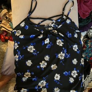Floral Chiffon Tank Top